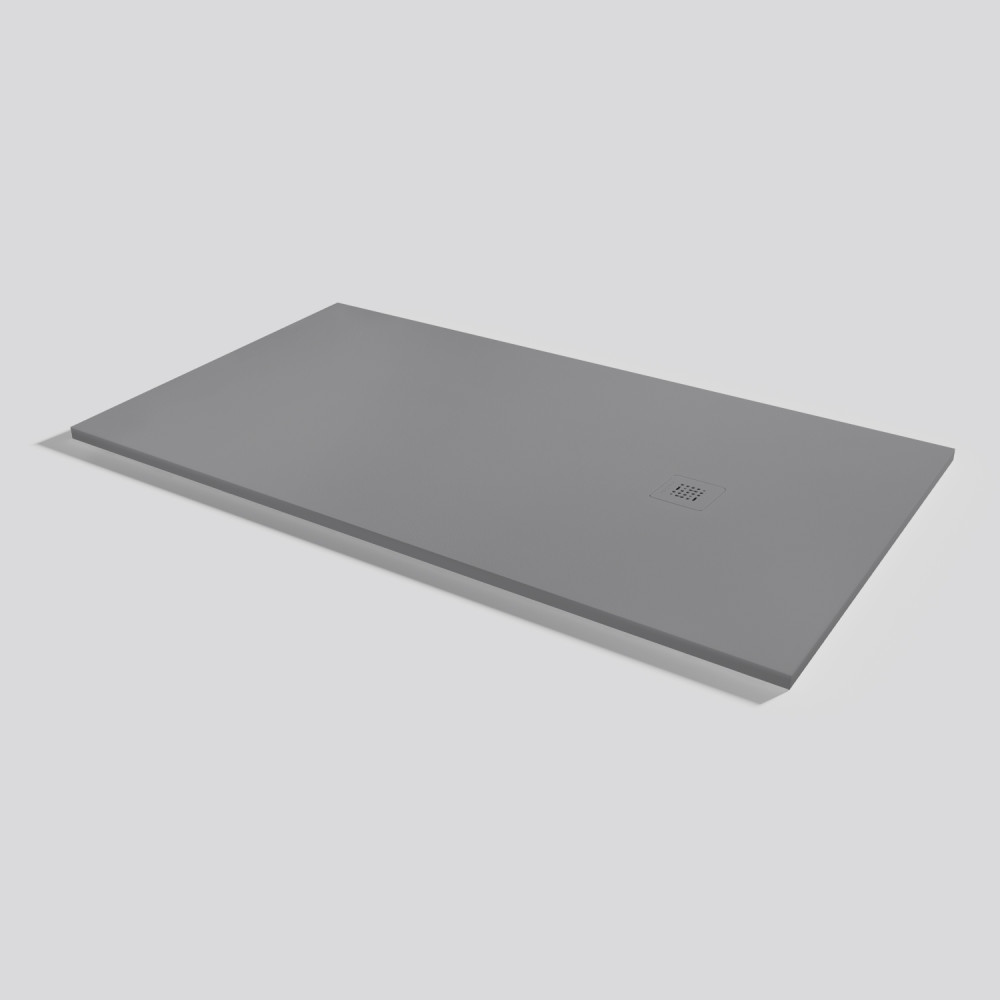 Shower tray Base Zero Platinum Rectangular 180x100