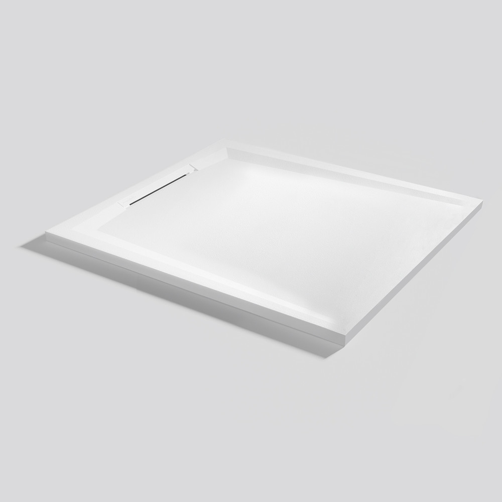Plato de ducha Flow Zero Blanco Rectangular 100x90