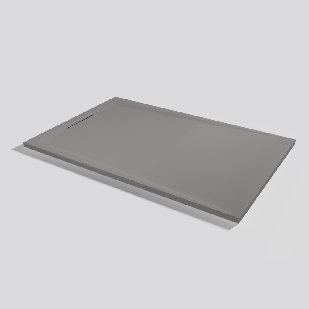Plato de ducha Flow Zero Cemento Rectangular 160x100