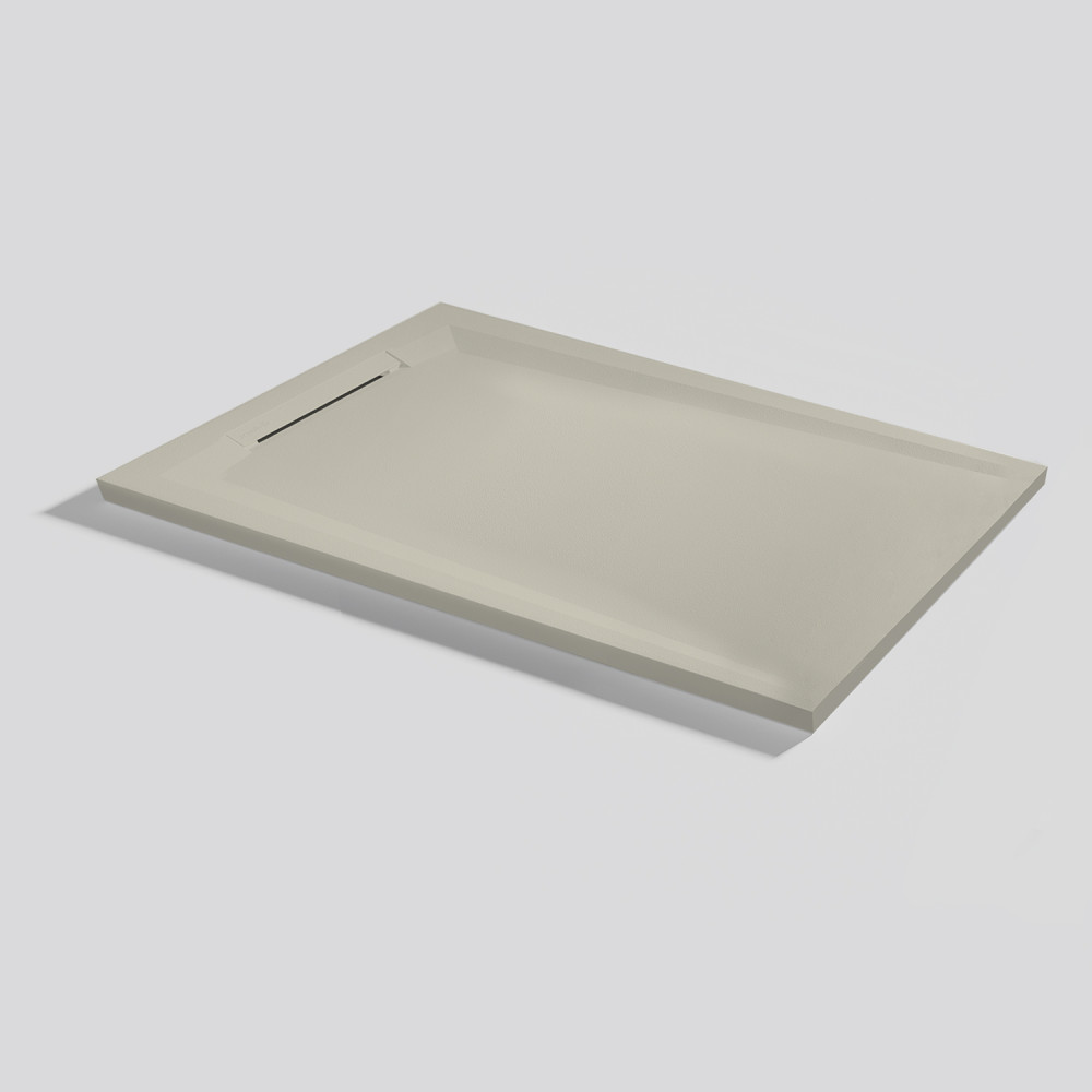 Plato de ducha Flow Zero Crema Rectangular 100x70