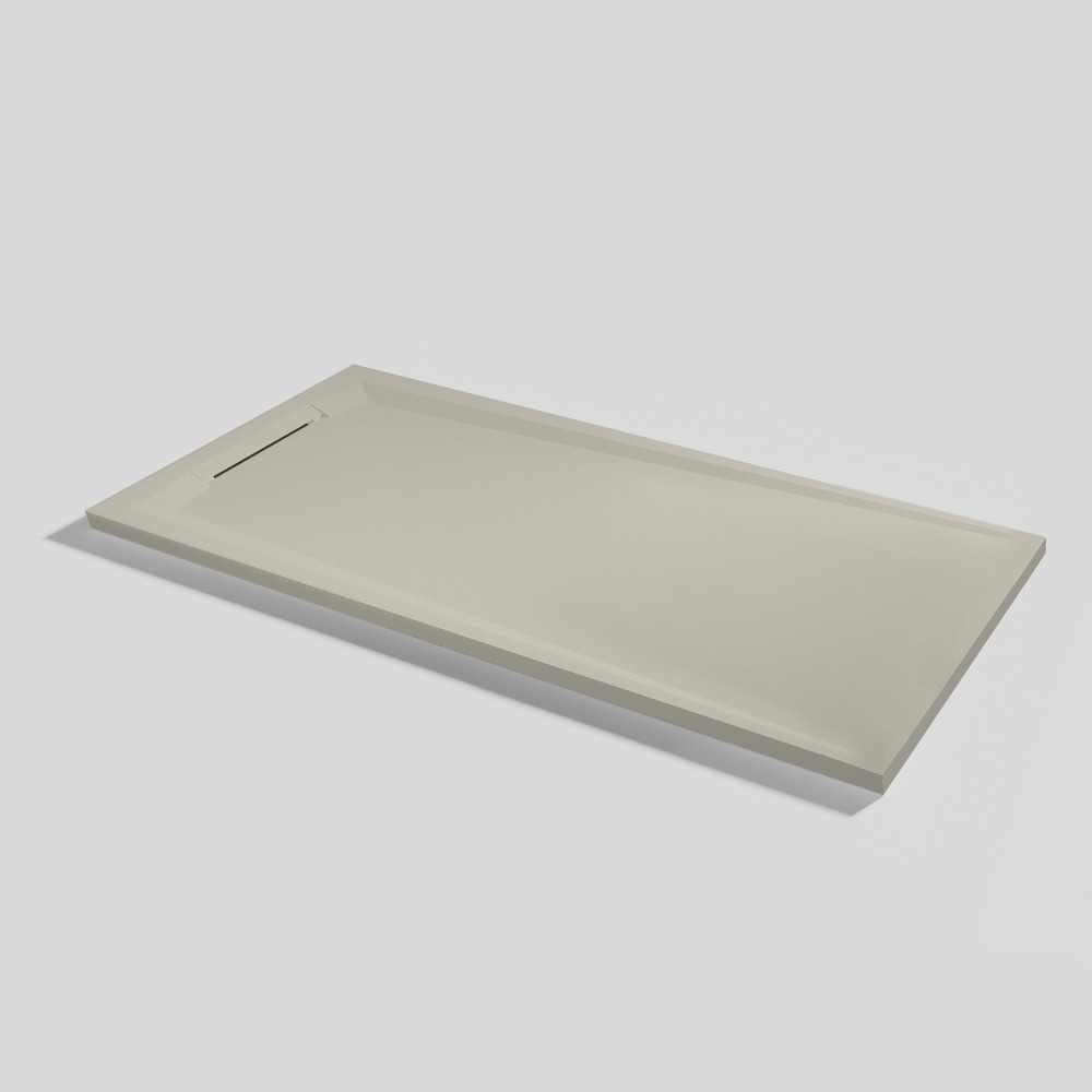 Plato de ducha Flow Zero Crema Rectangular 140x70