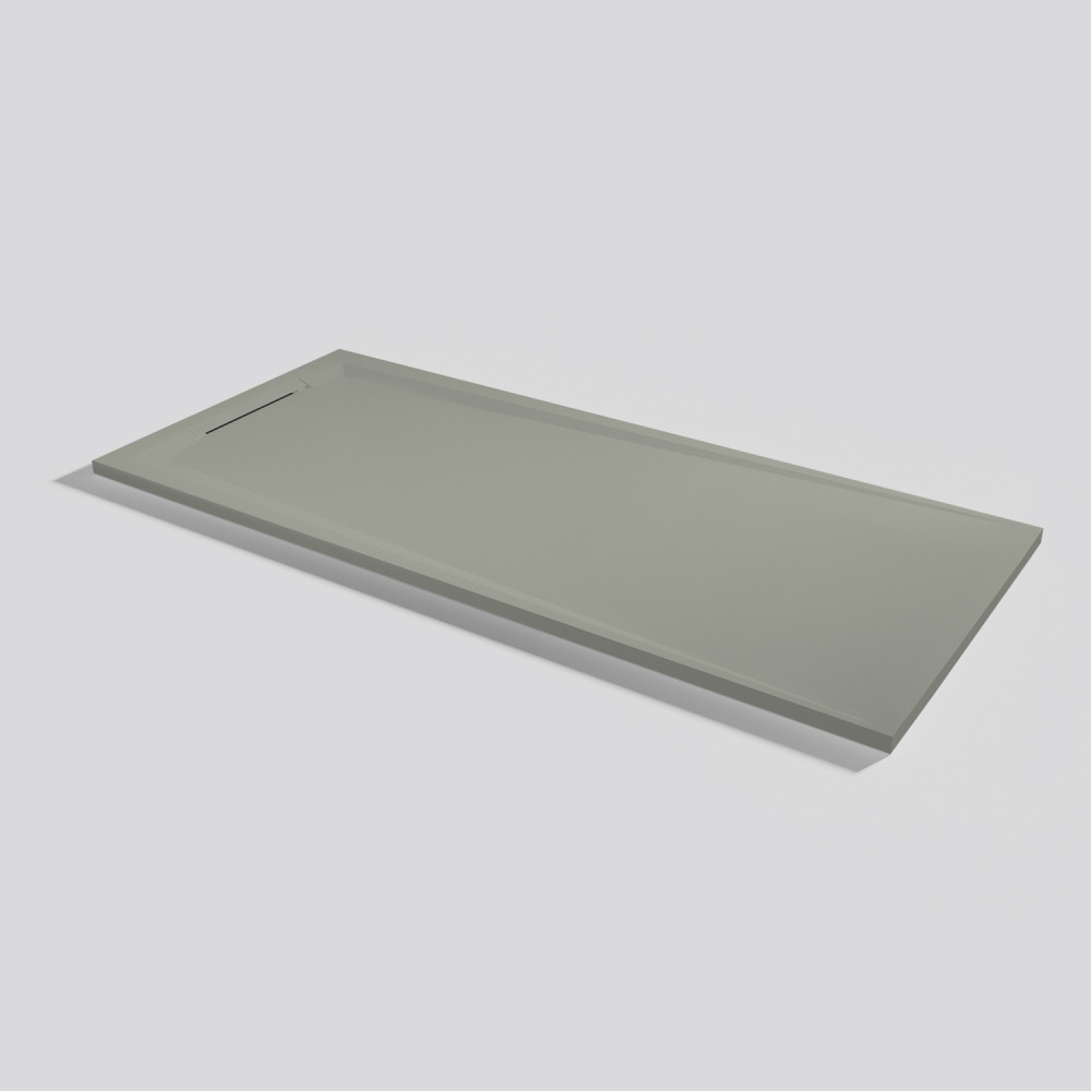 Shower tray Flow Zero Grey Rectangular 180x80