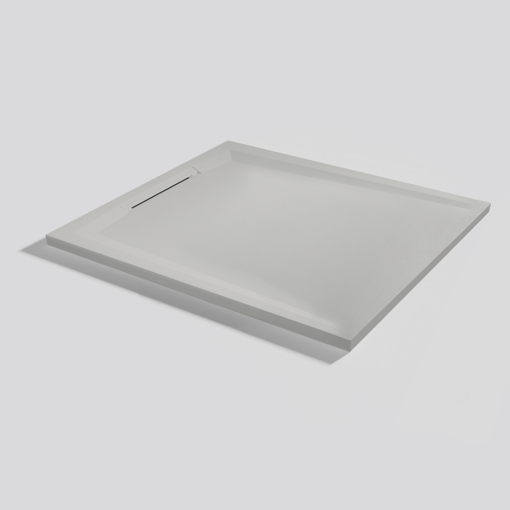 Plato de ducha Flow Zero Marfil Rectangular 100x90