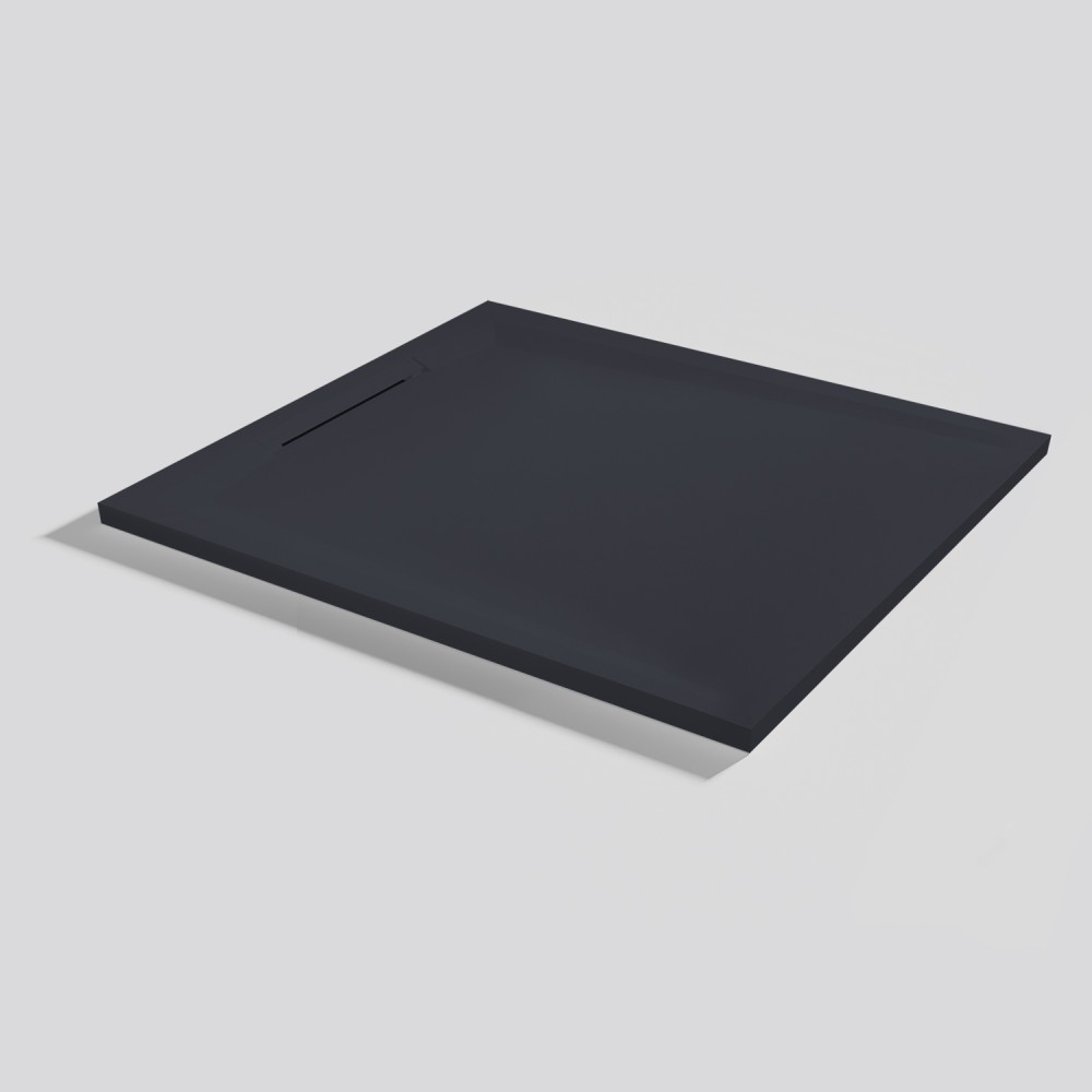 Plato de ducha Flow Zero Negro Rectangular 100x90