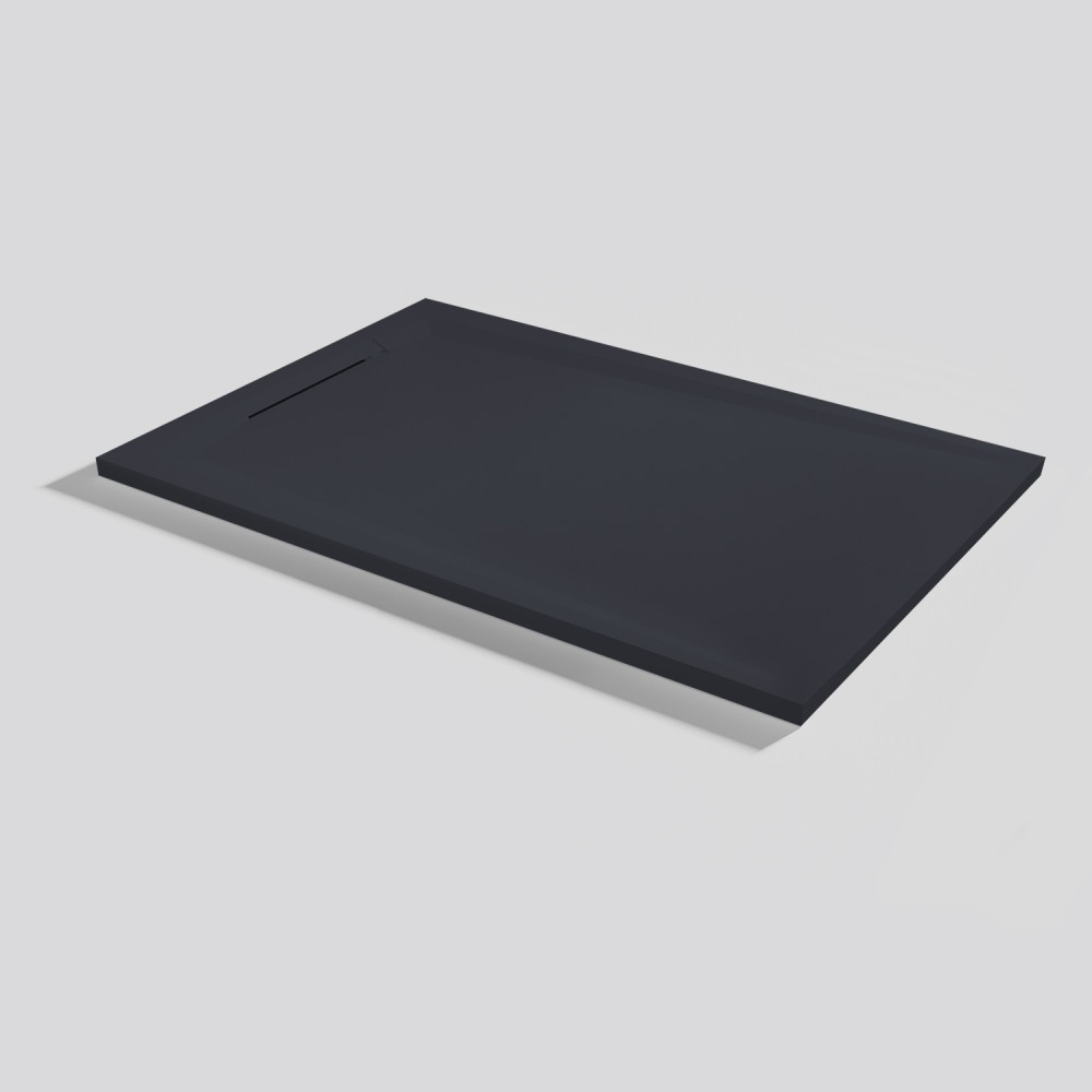 Shower tray Flow Zero Negro Rectangular 120x80
