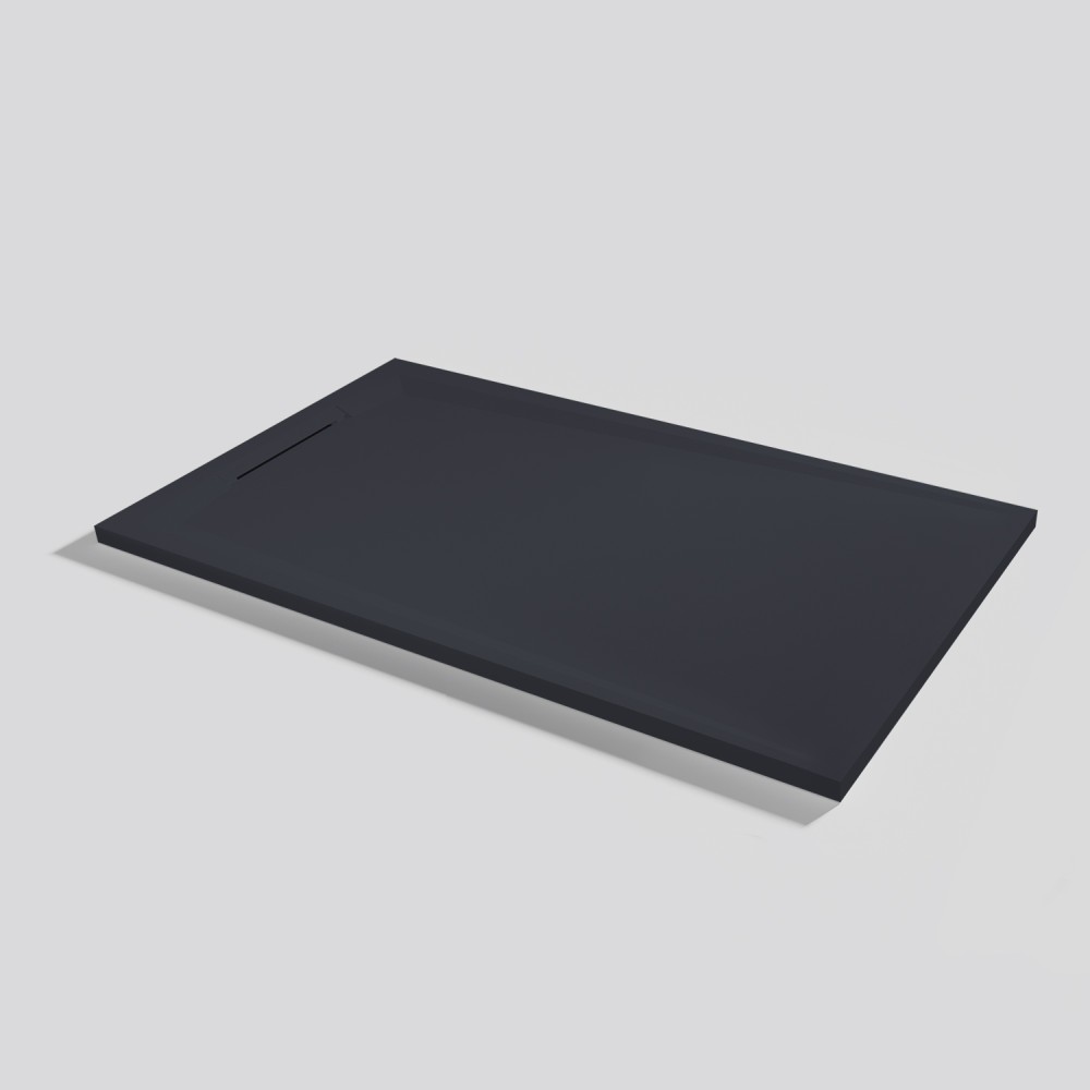 Shower tray Flow Zero Negro Rectangular 140x90