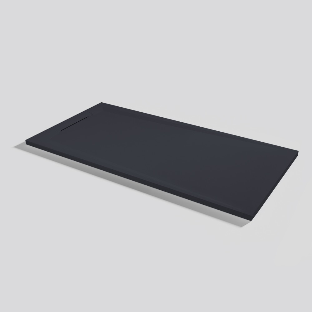 Shower tray Flow Zero Negro Rectangular 160x80