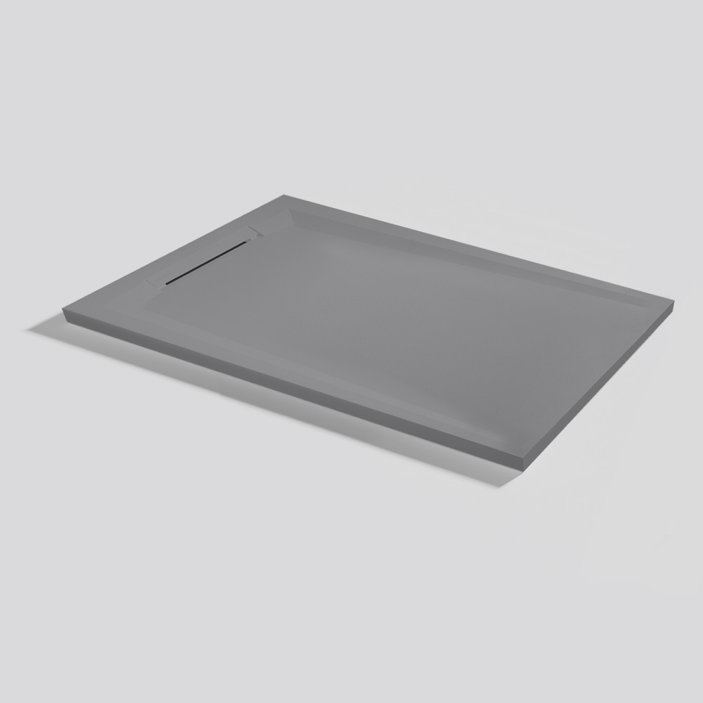 Shower tray Flow Zero Platinum Rectangular 100x70