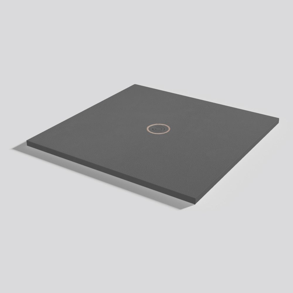 Duschwanne Focus Beton Acier Quadratisch 100x100