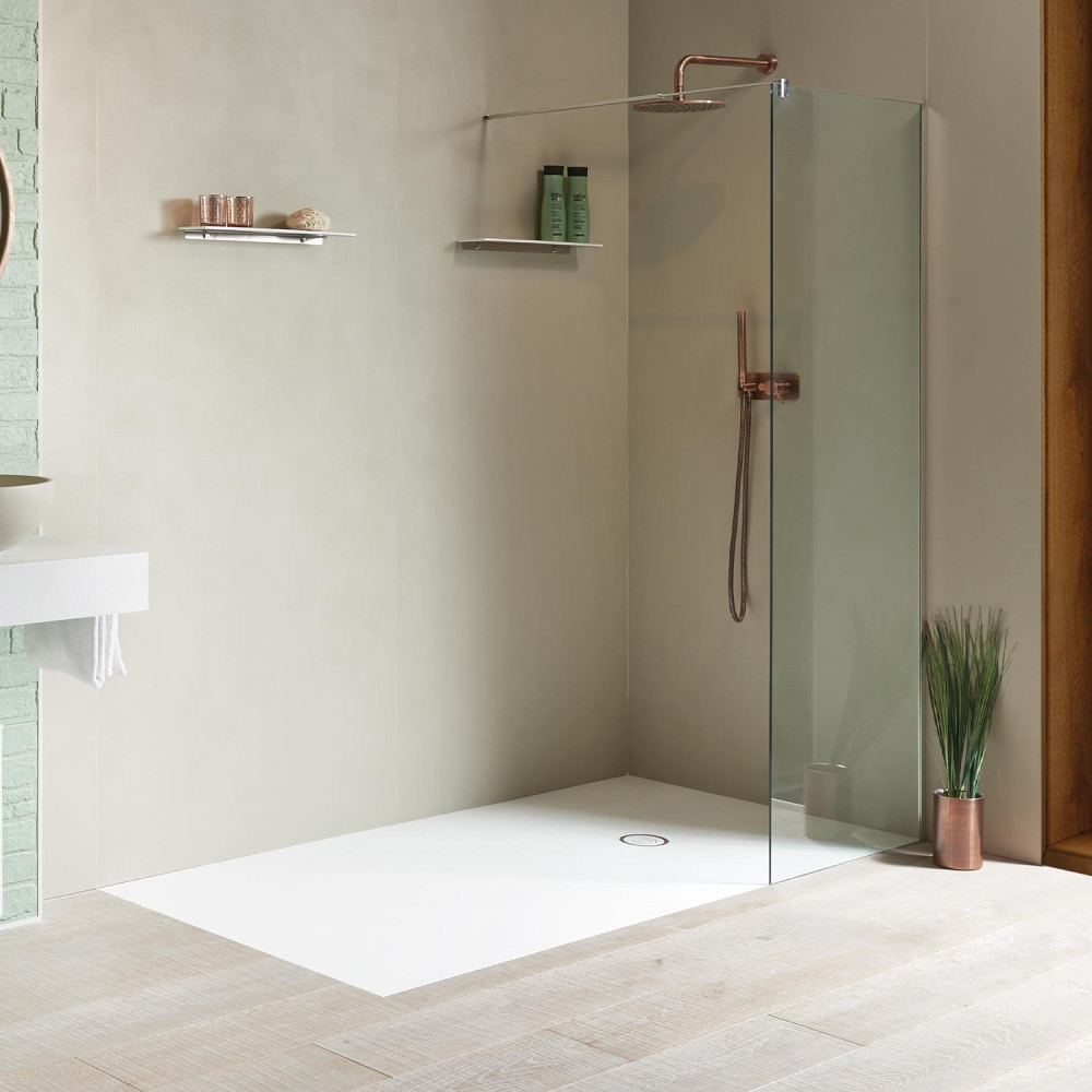 Shower tray Focus Beton Platinum Rectangular 160x100