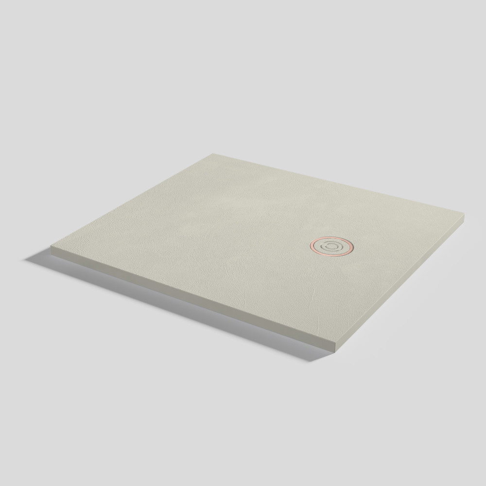 Duschwanne Focus Beton Beige Rechteckig 100x90