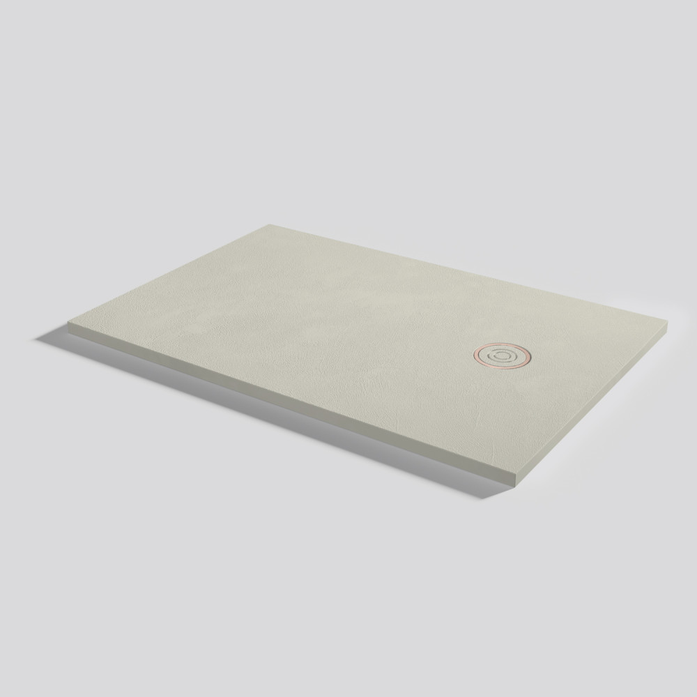 Plato de ducha Focus Beton Beige Rectangular 120x80