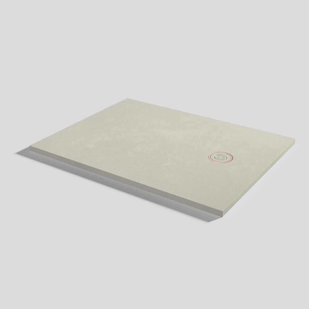 Plato de ducha Focus Beton Beige Rectangular 120x90