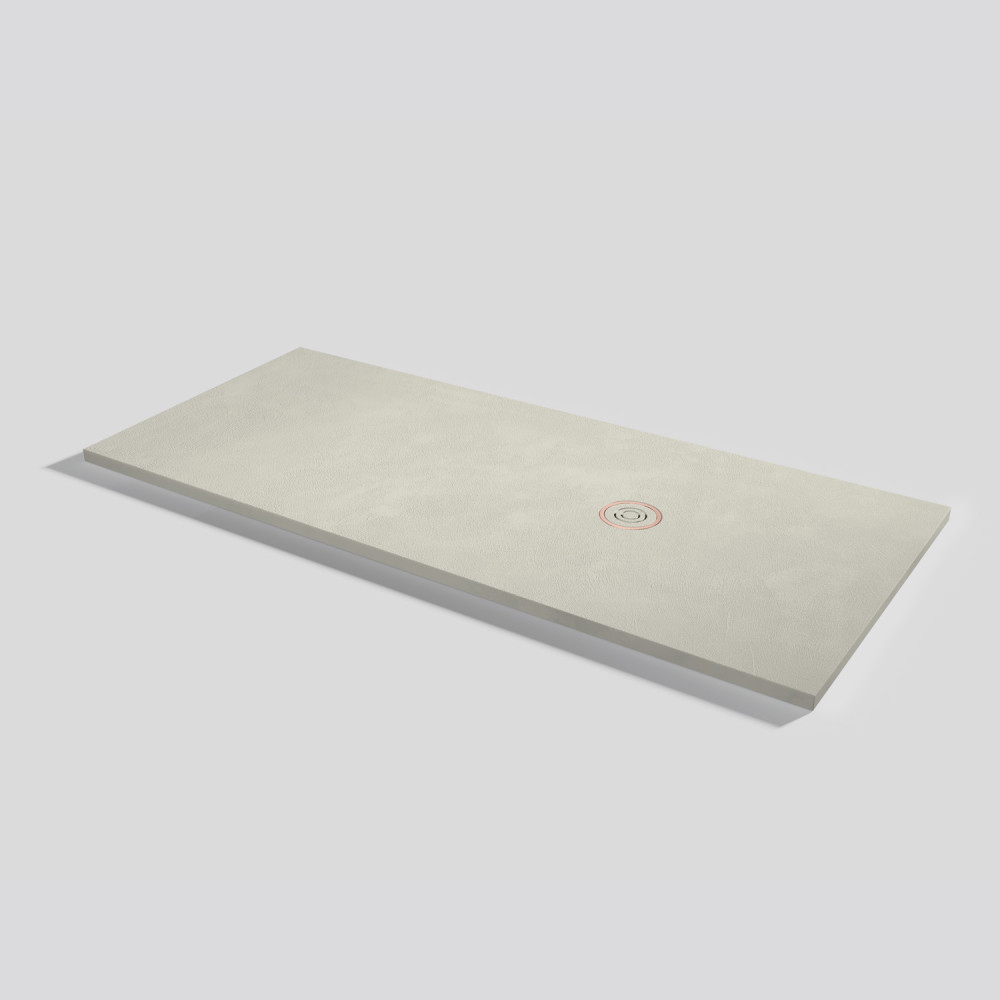 Duschwanne Focus Beton Beige Rechteckig 180x80