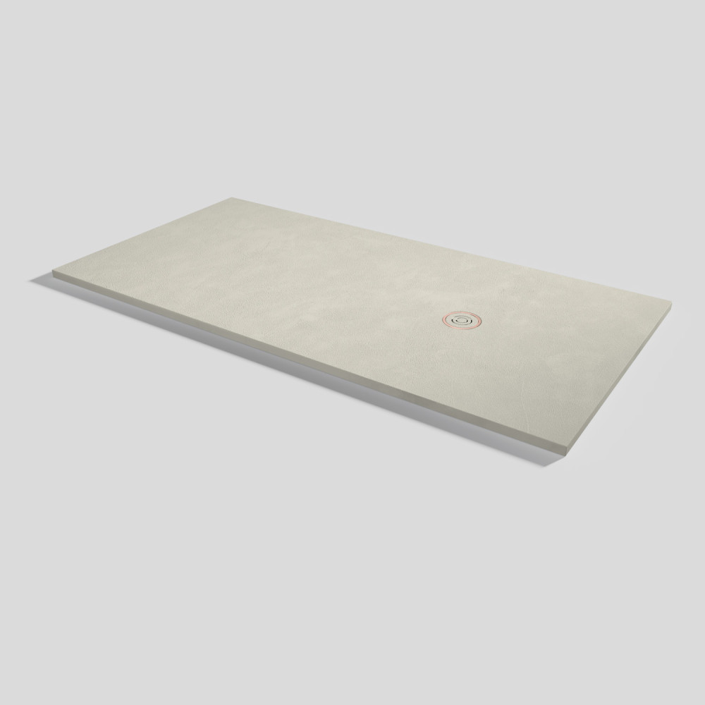 Plato de ducha Focus Beton Beige Rectangular 200x100
