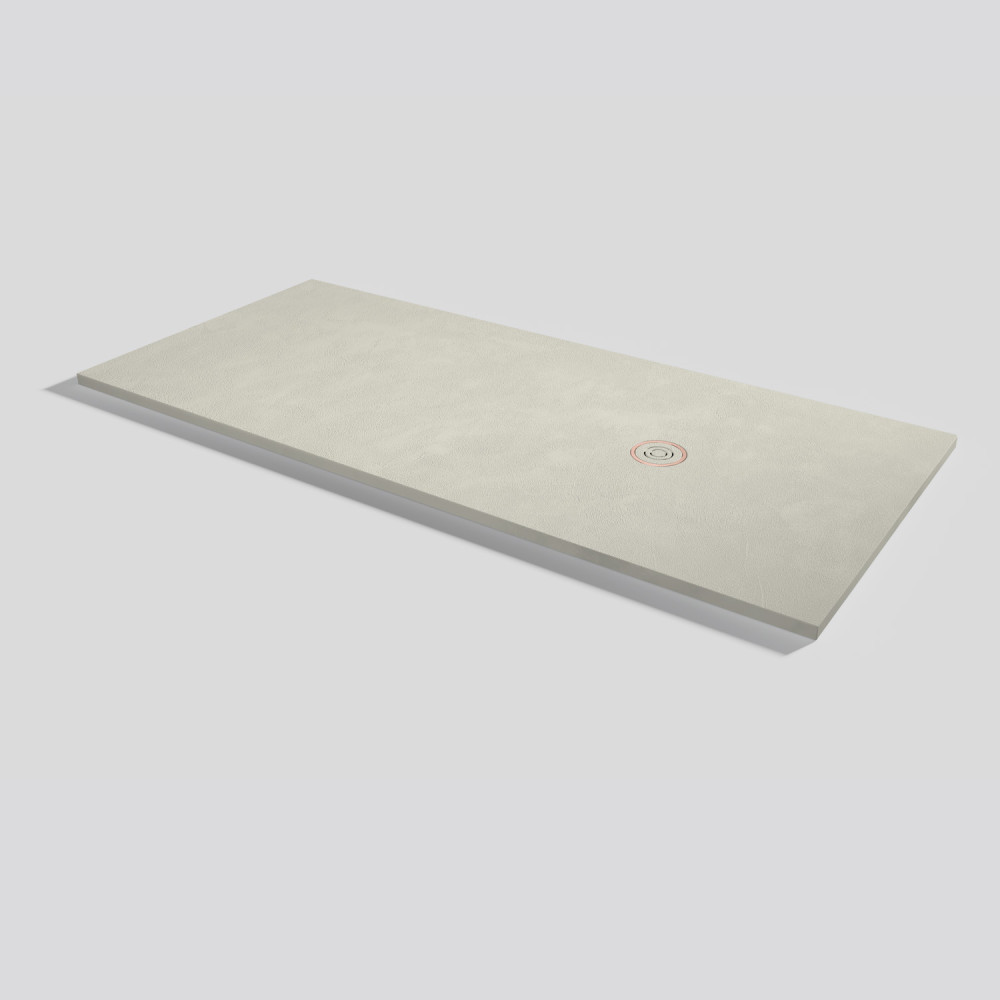 Plato de ducha Focus Beton Beige Rectangular 200x90