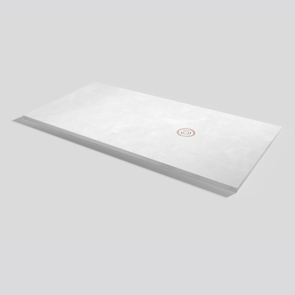 Plato de ducha Focus Beton Blanco Rectangular 180x90