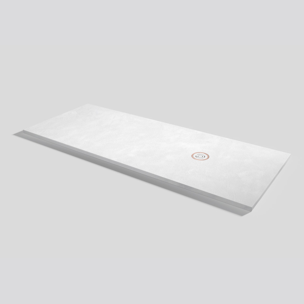 Plato de ducha Focus Beton Blanco Rectangular 200x80