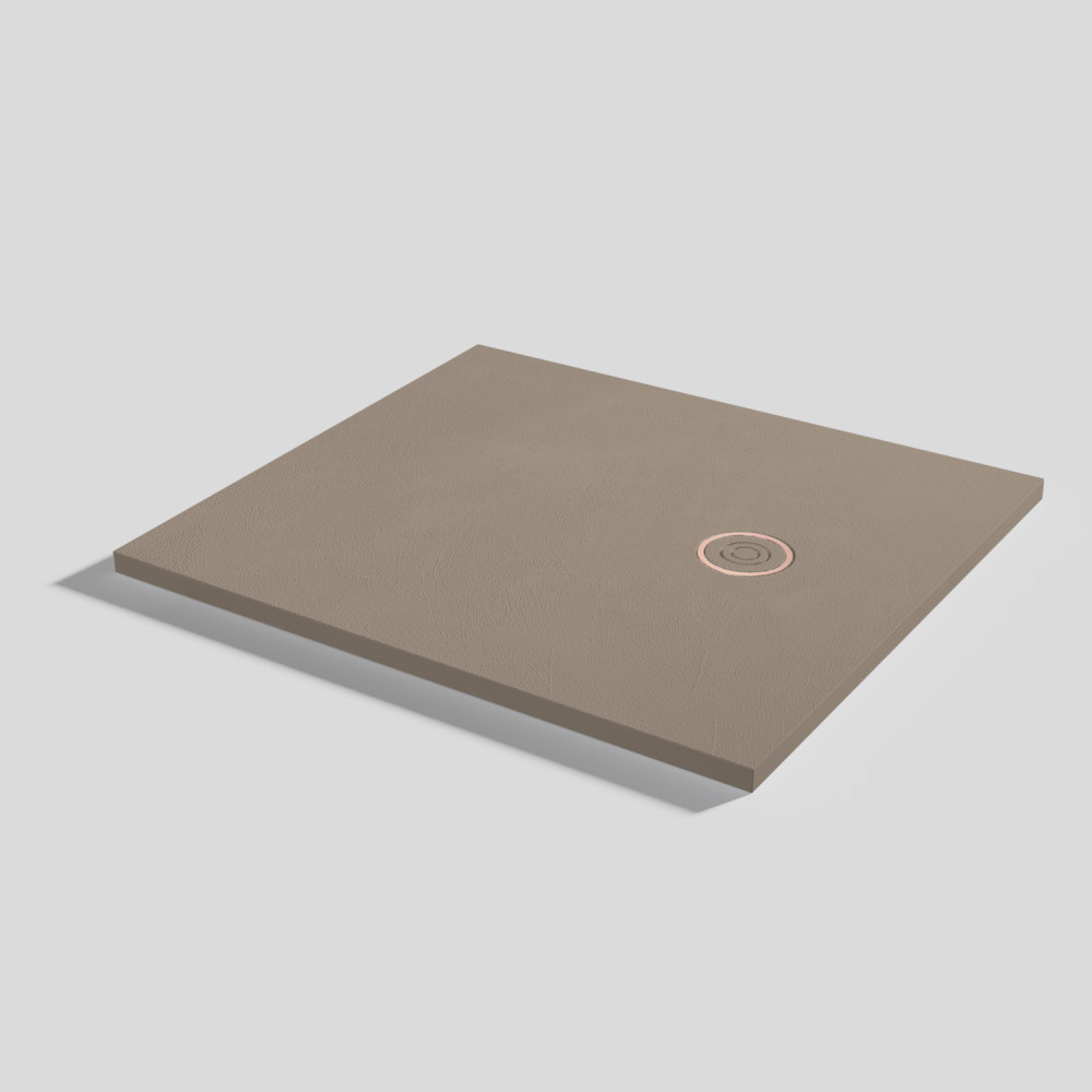 Shower tray Focus Beton Capuccino Rectangular 100x90