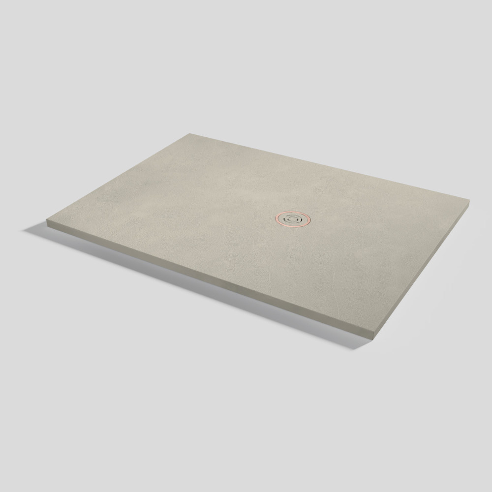 Piatto doccia Focus Beton Crema Rettangolare 140x100