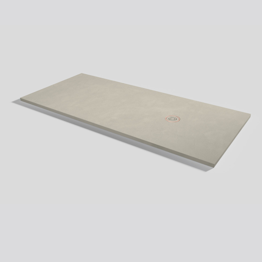 Piatto doccia Focus Beton Crema Rettangolare 200x90