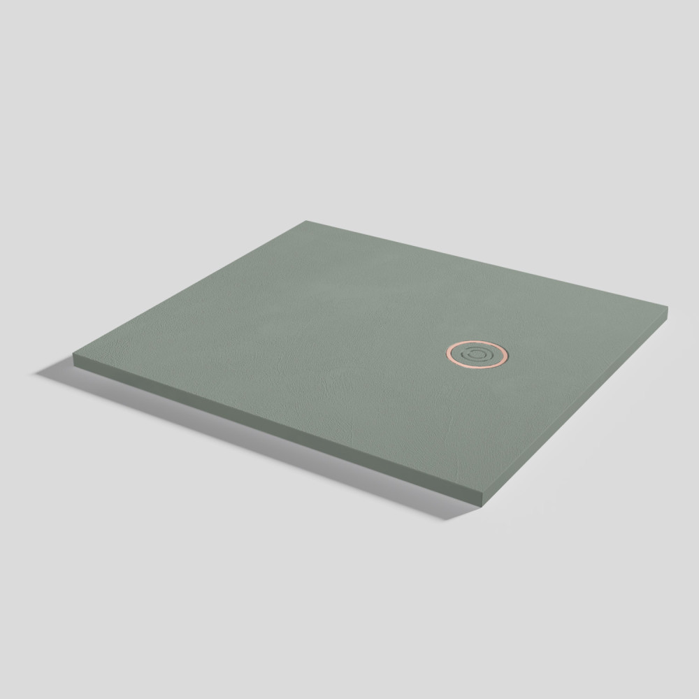 Plato de ducha Focus Beton Forest Rectangular 100x90