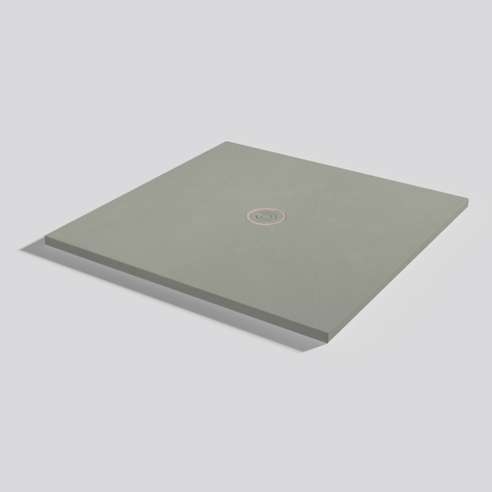 Plato de ducha Focus Beton Grey Cuadrado 100x100