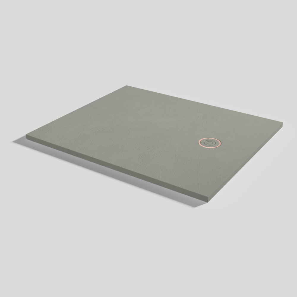 Plato de ducha Focus Beton Grey Rectangular 120x100