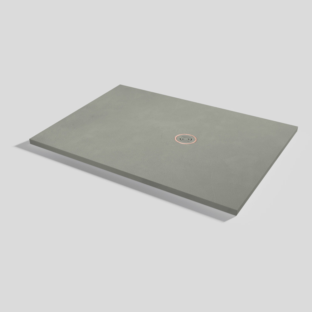 Plato de ducha Focus Beton Grey Rectangular 140x100