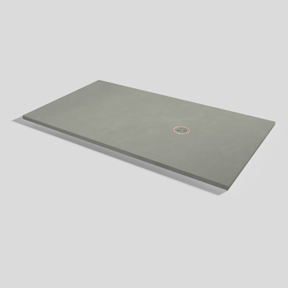 Plato de ducha Focus Beton Grey Rectangular 180x100
