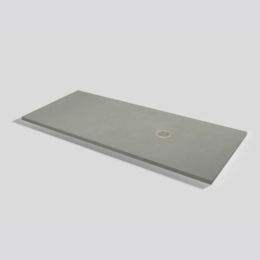 Plato de ducha Focus Beton Grey Rectangular 180x80