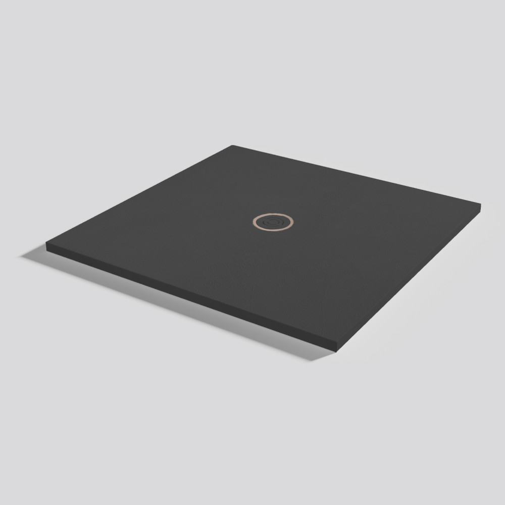 Plato de ducha Focus Beton Ink Cuadrado 100x100