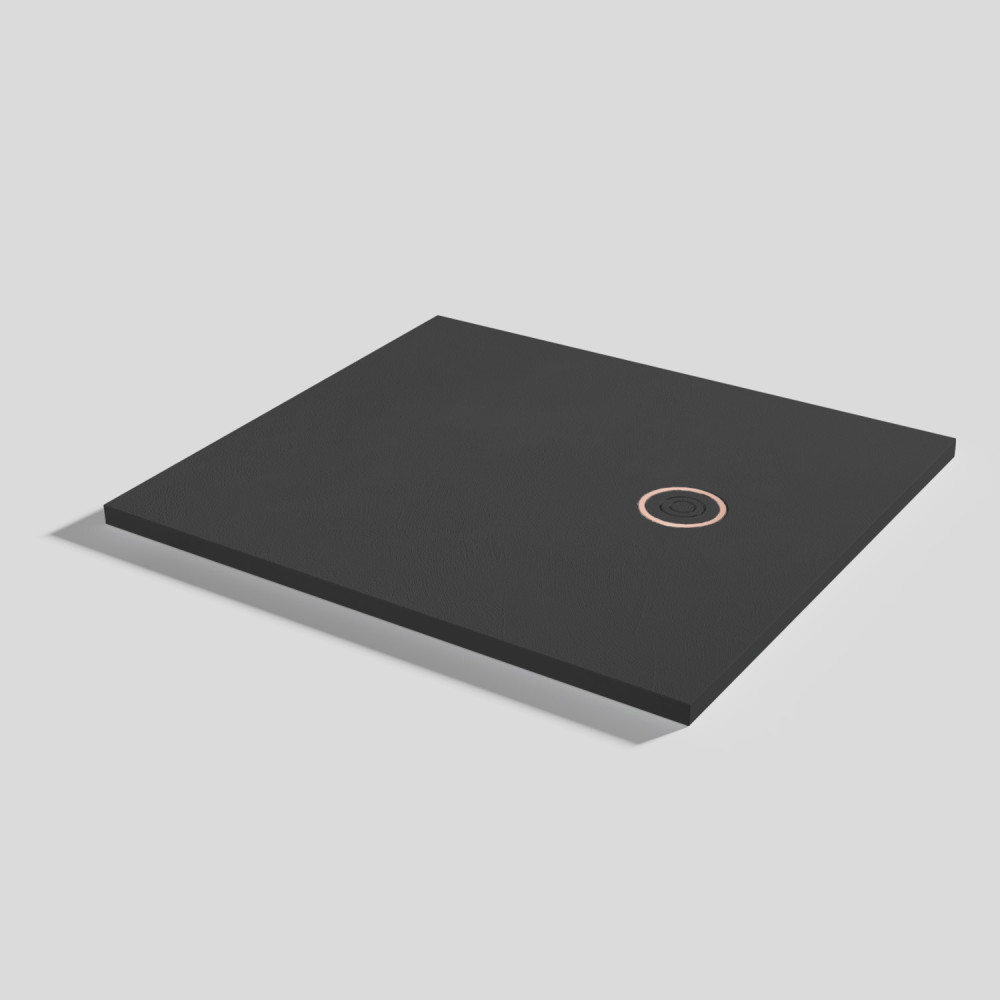 Duschwanne Focus Beton Ink Rechteckig 100x90