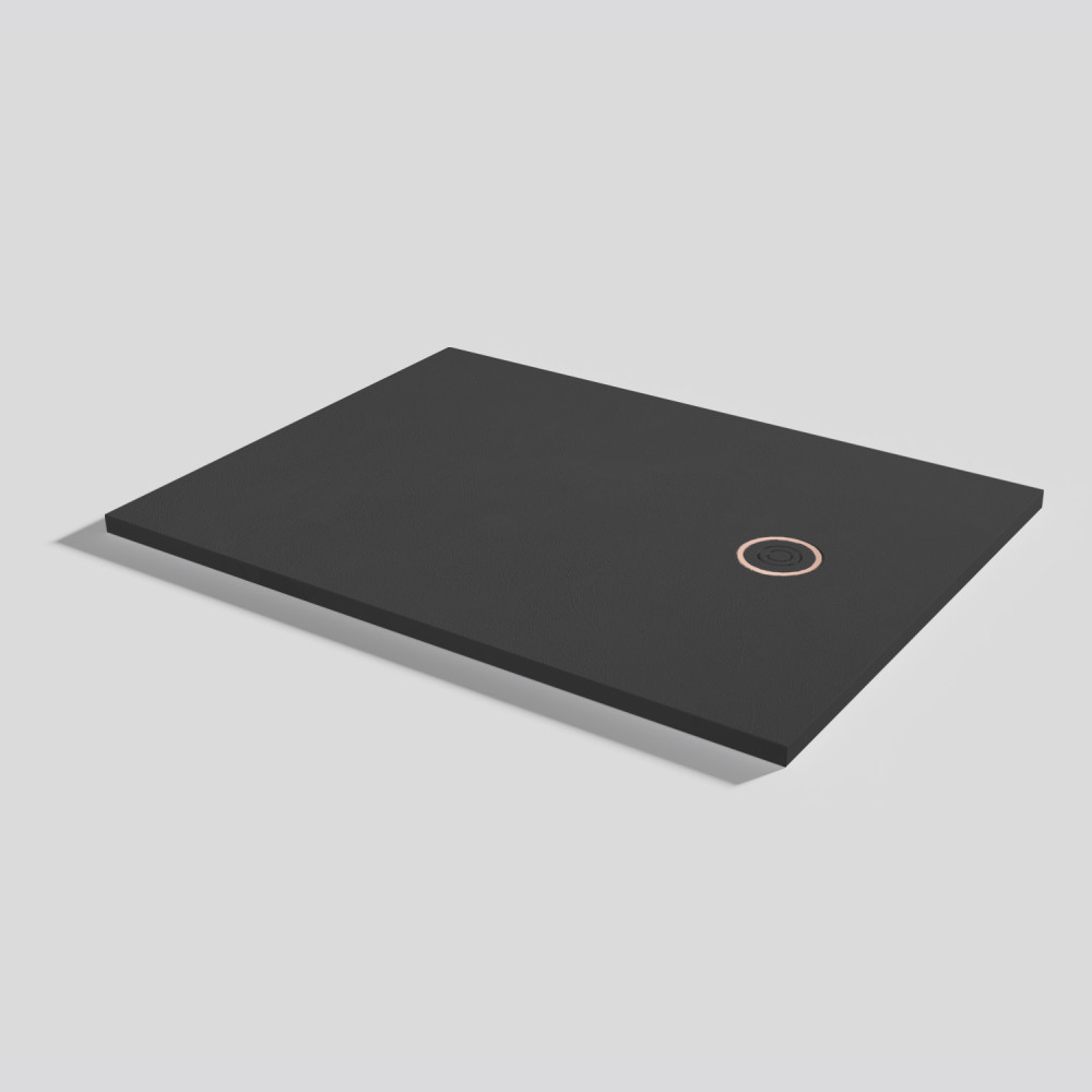 Plato de ducha Focus Beton Ink Rectangular 120x90