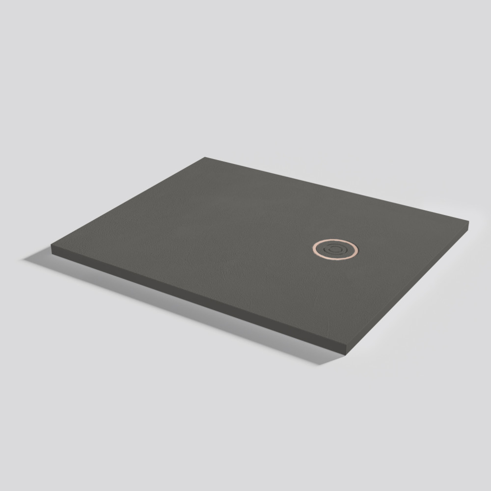 Plato de ducha Focus Beton Lava Rectangular 100x80