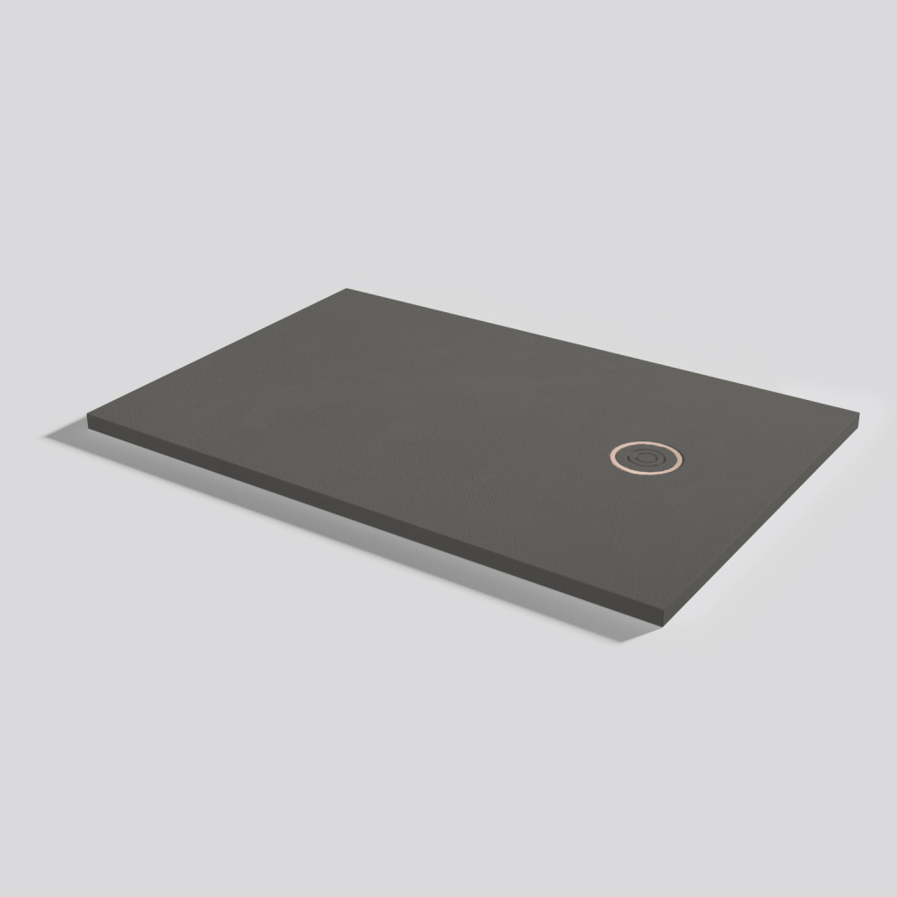 Plato de ducha Focus Beton Lava Rectangular 120x80