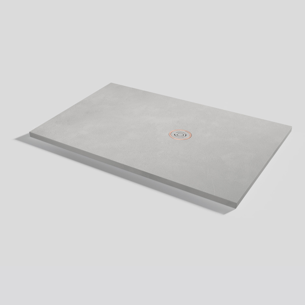 Plato de ducha Focus Beton Marfil Rectangular 140x90