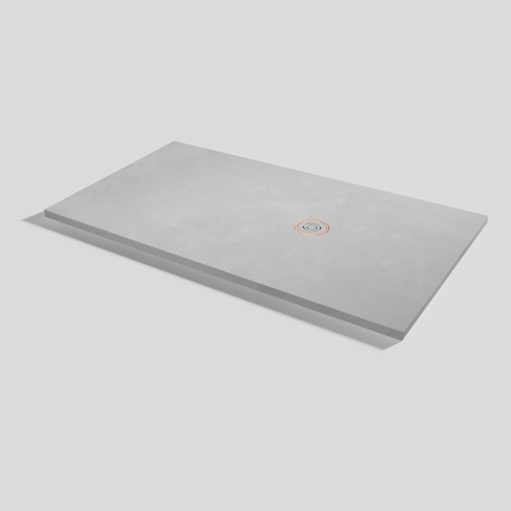 Plato de ducha Focus Beton Marfil Rectangular 160x90