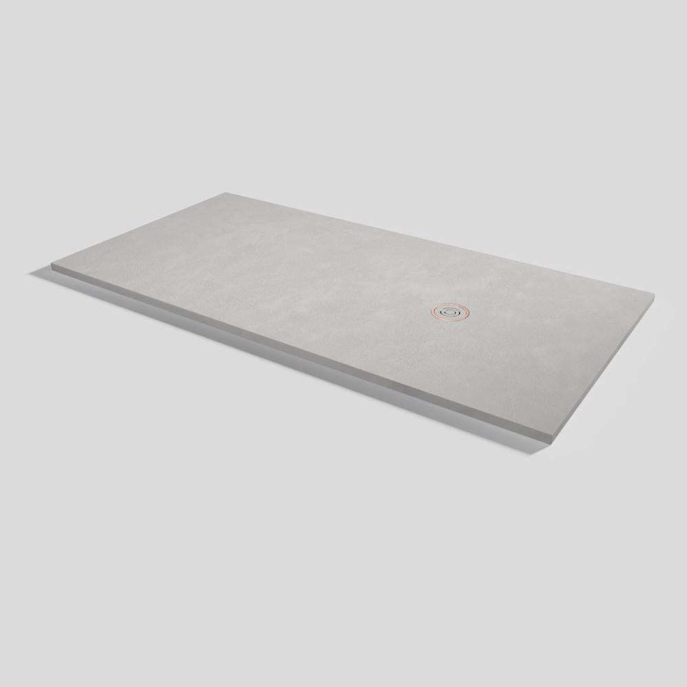 Plato de ducha Focus Beton Marfil Rectangular 200x100