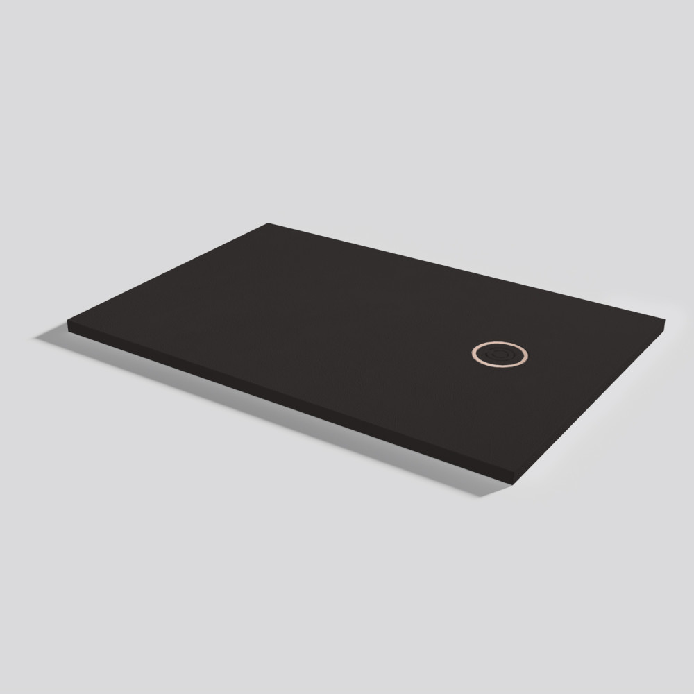 Piatto doccia Focus Beton Moka Rettangolare 120x80