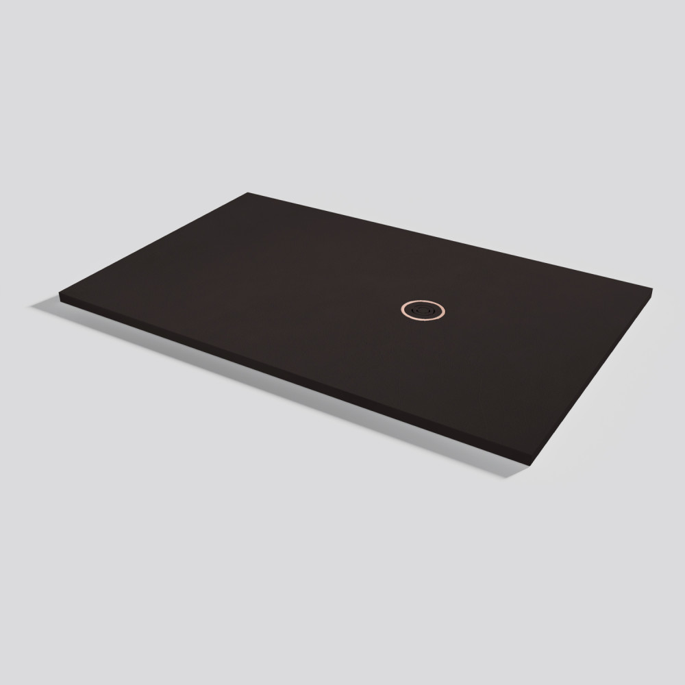 Piatto doccia Focus Beton Moka Rettangolare 160x100