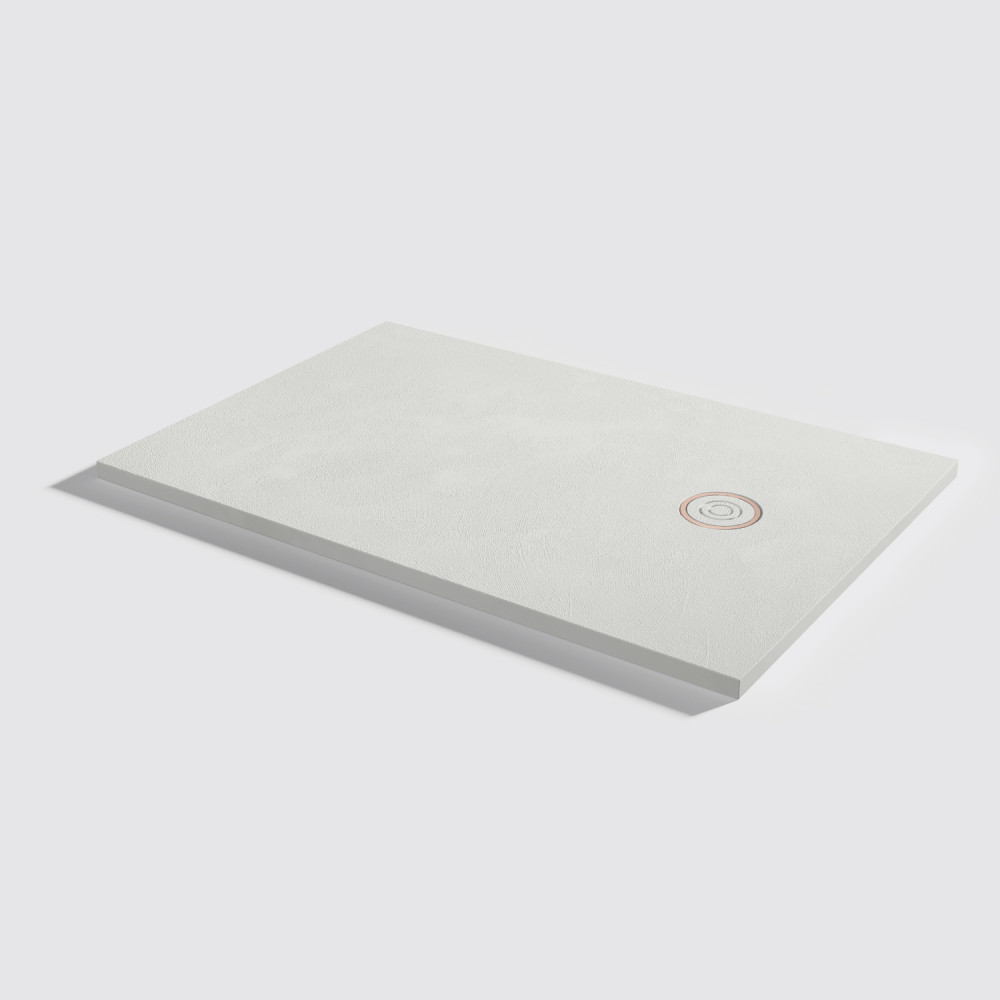 Plato de ducha Focus Beton Nacar Rectangular 120x80