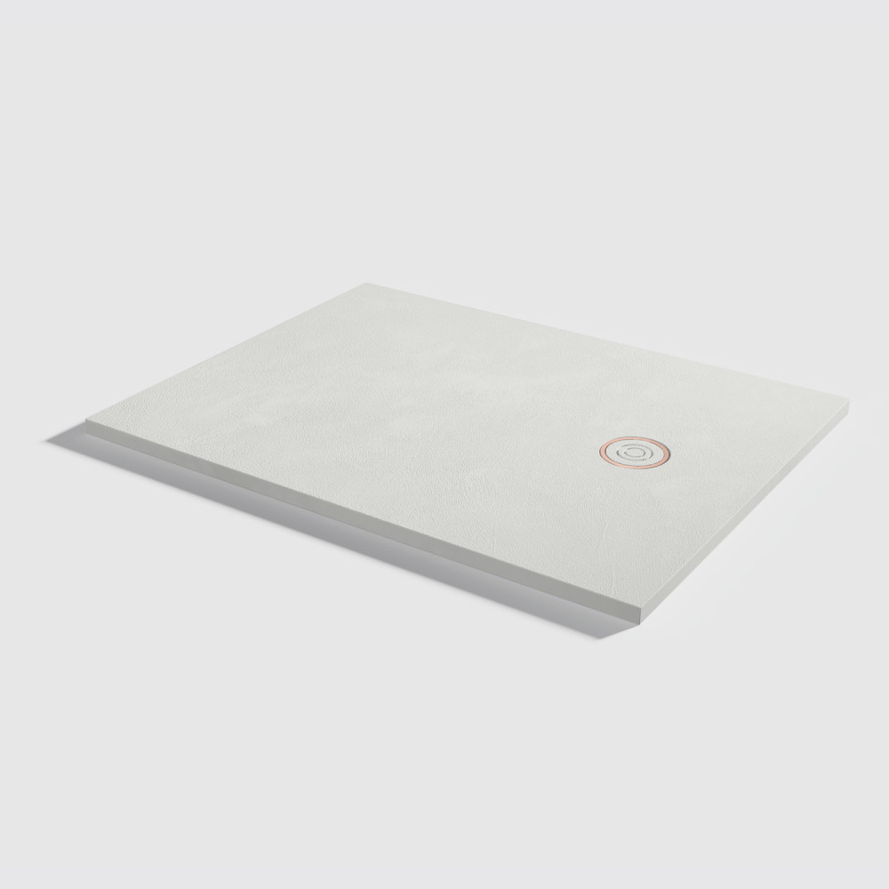 Plato de ducha Focus Beton Nacar Rectangular 120x90