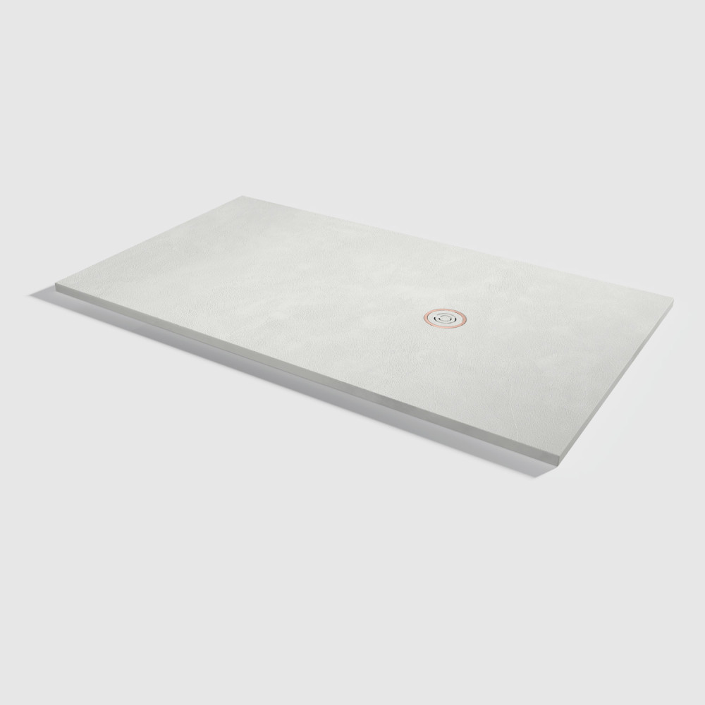 Plato de ducha Focus Beton Nacar Rectangular 180x100