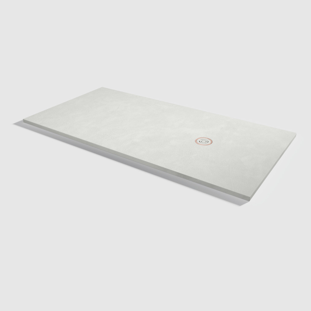 Plato de ducha Focus Beton Nacar Rectangular 200x100