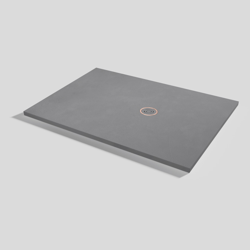 Shower tray Focus Beton Platinum Rectangular 140x100