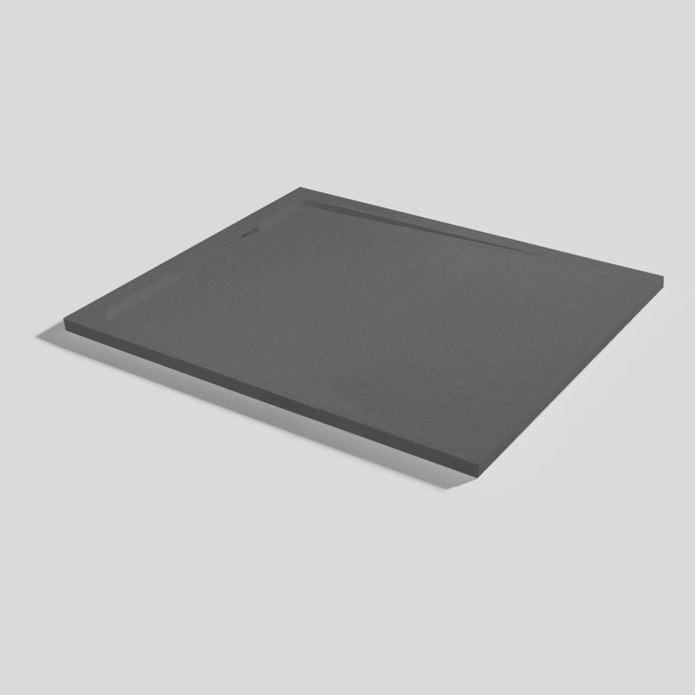 Plato de ducha Halo Slate Acier Rectangular 100x90