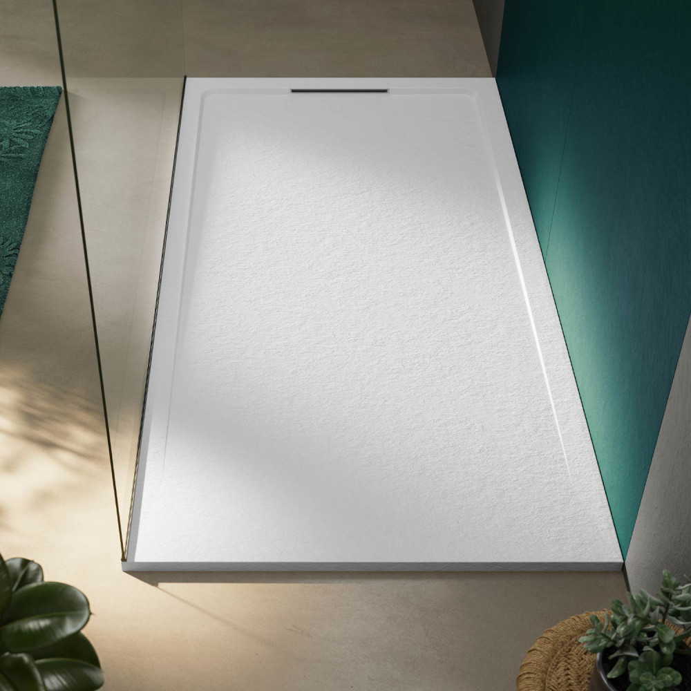 Duschwanne Halo Slate Negro Rechteckig 200x100