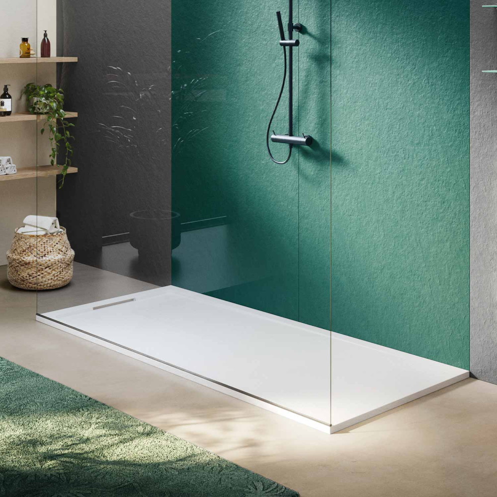 Duschwanne Halo Slate Negro Rechteckig 200x100