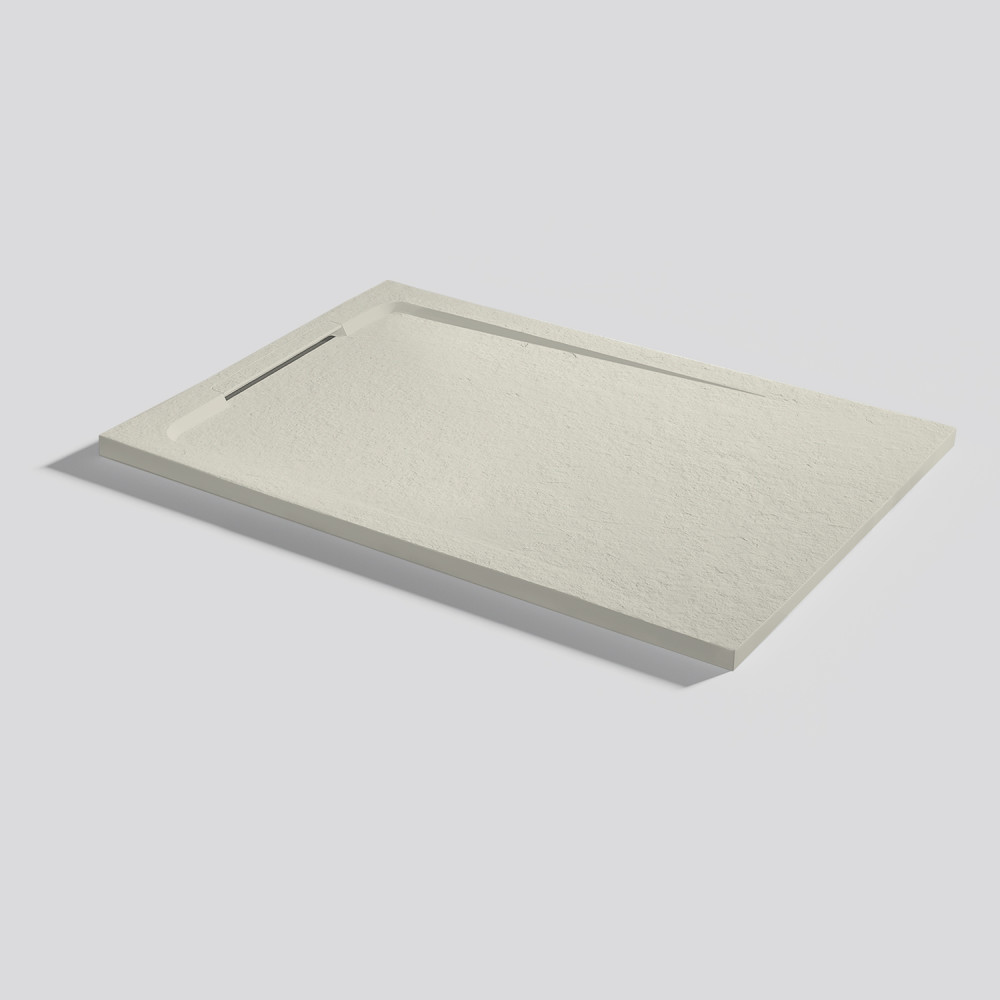 Plato de ducha Halo Slate Beige Rectangular 100x70